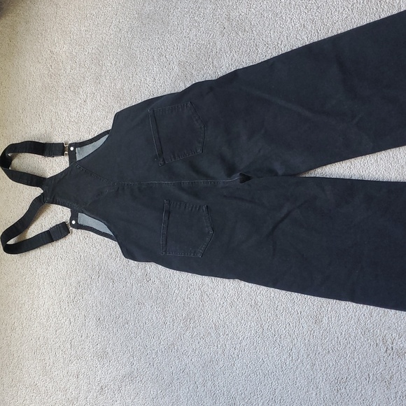 Black Denim Overalls - Picture 4 of 5